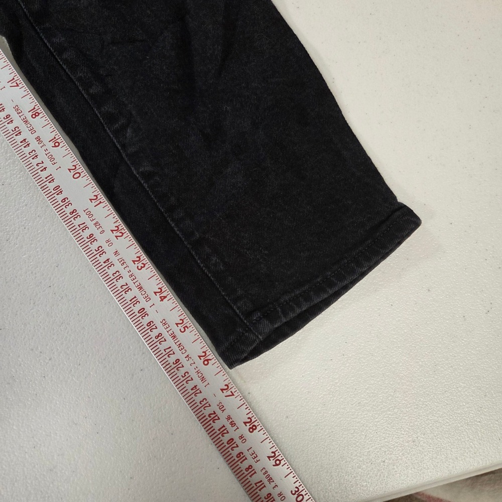 Old Navy Maternity OG Straight Jeans Black Low Panel Stretch Denim Size 8 - Picture 2 of 6